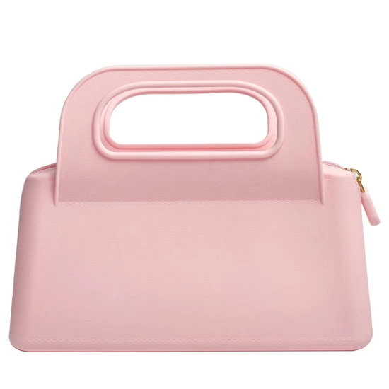 Bolso cosmético de la cremallera del silicón de la bolsa del maquillaje de las mujeres de la pequeña bolsa para las señoras